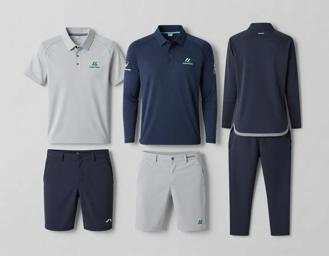 Galvin green technical layering system flat lay display