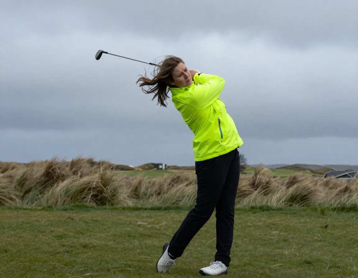 Weather Jacket Golfer Windy Links Course Protection