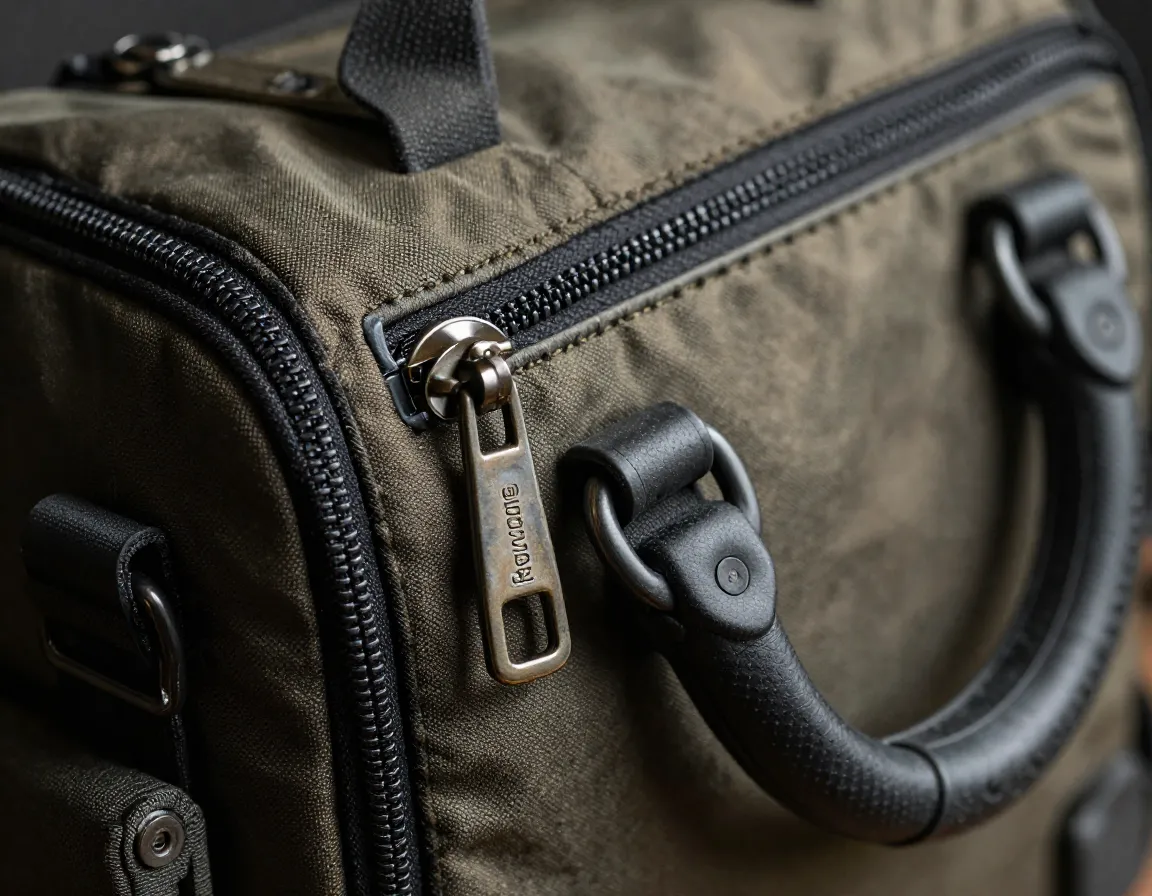 Revcore bag rugged vintage hardware big zippers rubber handles