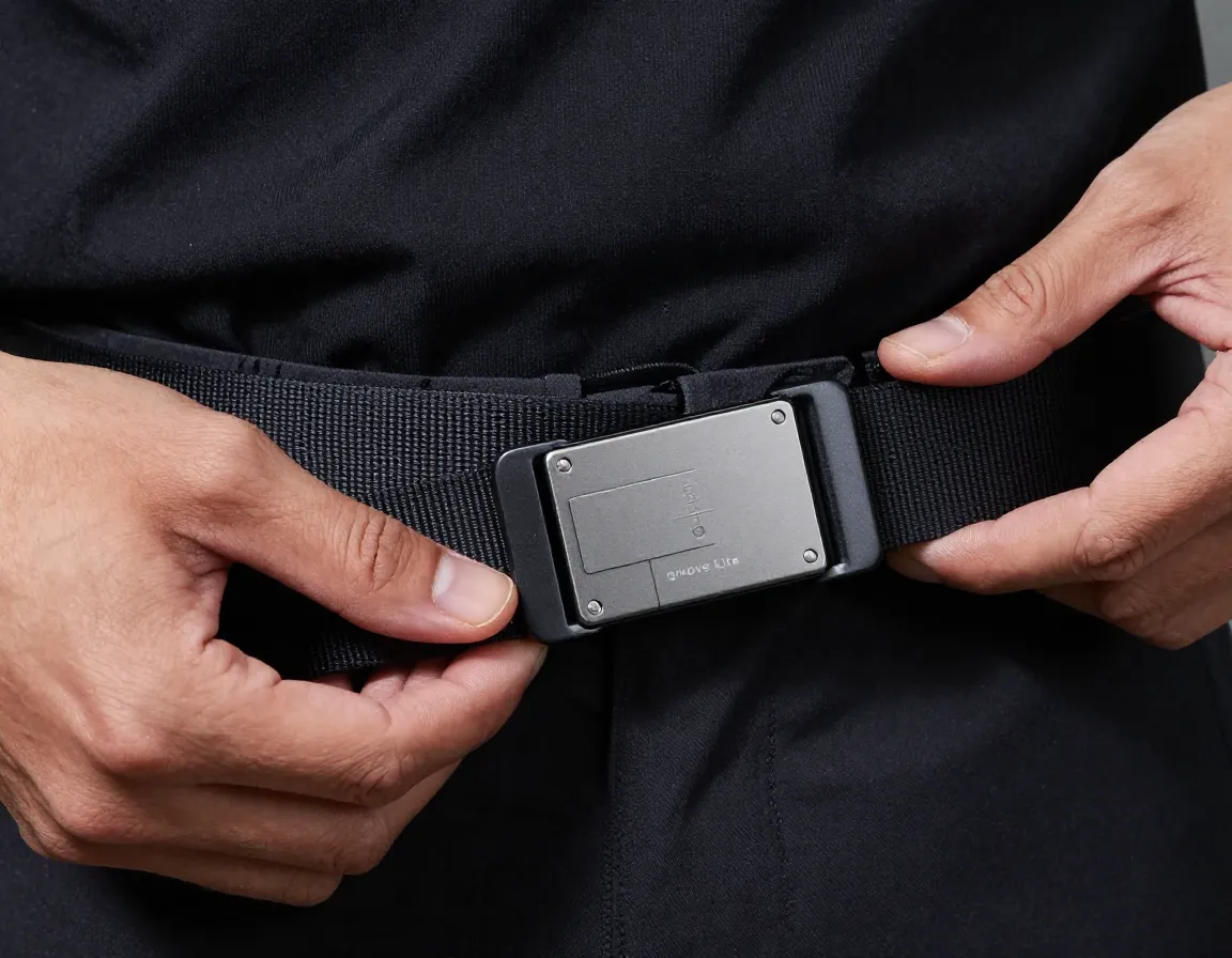 Groove life magnetic belt being fastened on waist