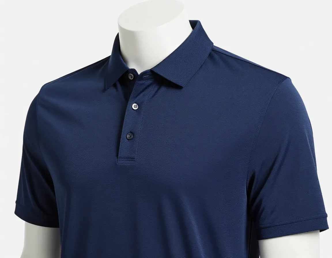 Performance polo upf 50 sun protection breathable stretch fabric