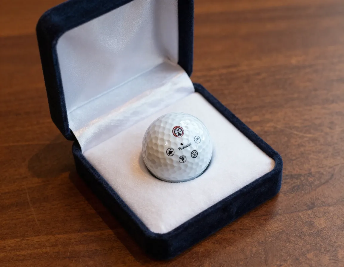 Limited edition commemorative golf ball in presentation case