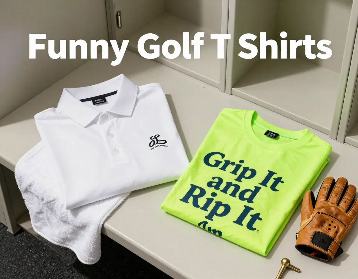 Formal polo versus humorous graphic tee on clubhouse bench