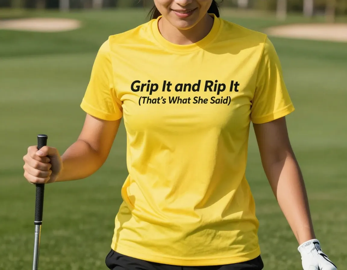 Shirt with grip it and rip it thats what she said joke