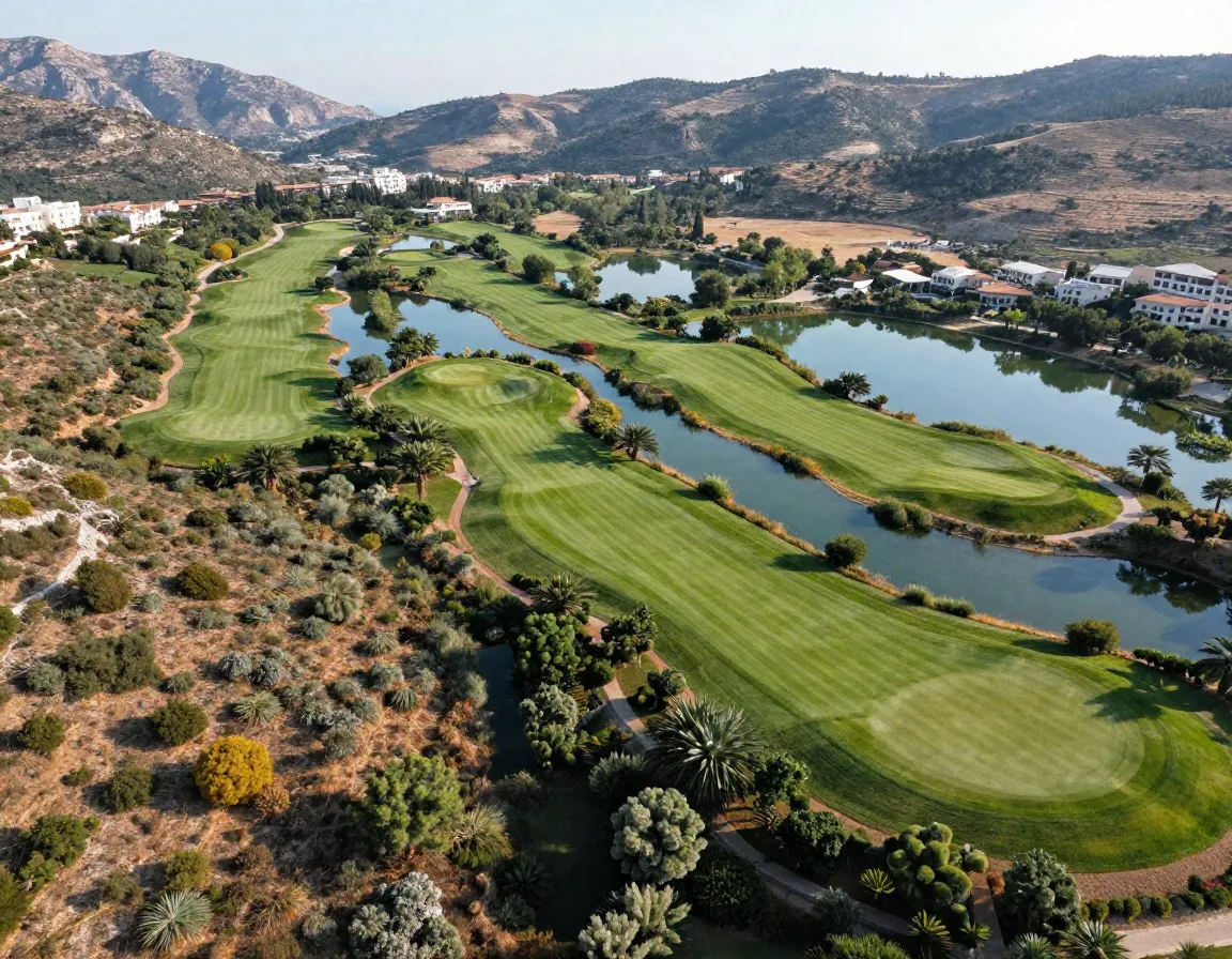 Hilton dalaman sarigerme resort mediterranean landscape with lakes diverse vegetation