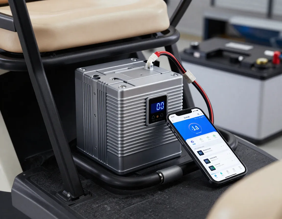 Lithium battery upgrade with smart management system smartphone monitoring