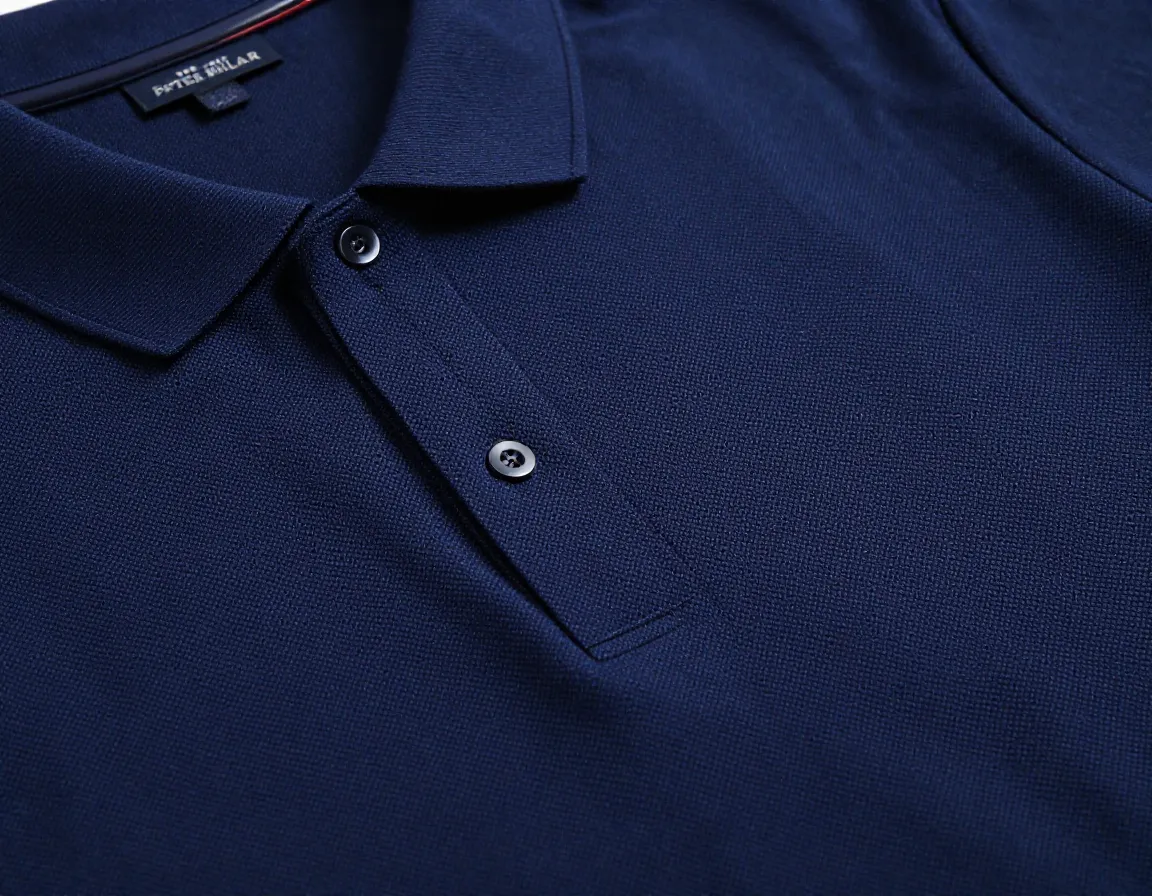Sophisticated peter millar heritage polo subtle pattern premium fabric