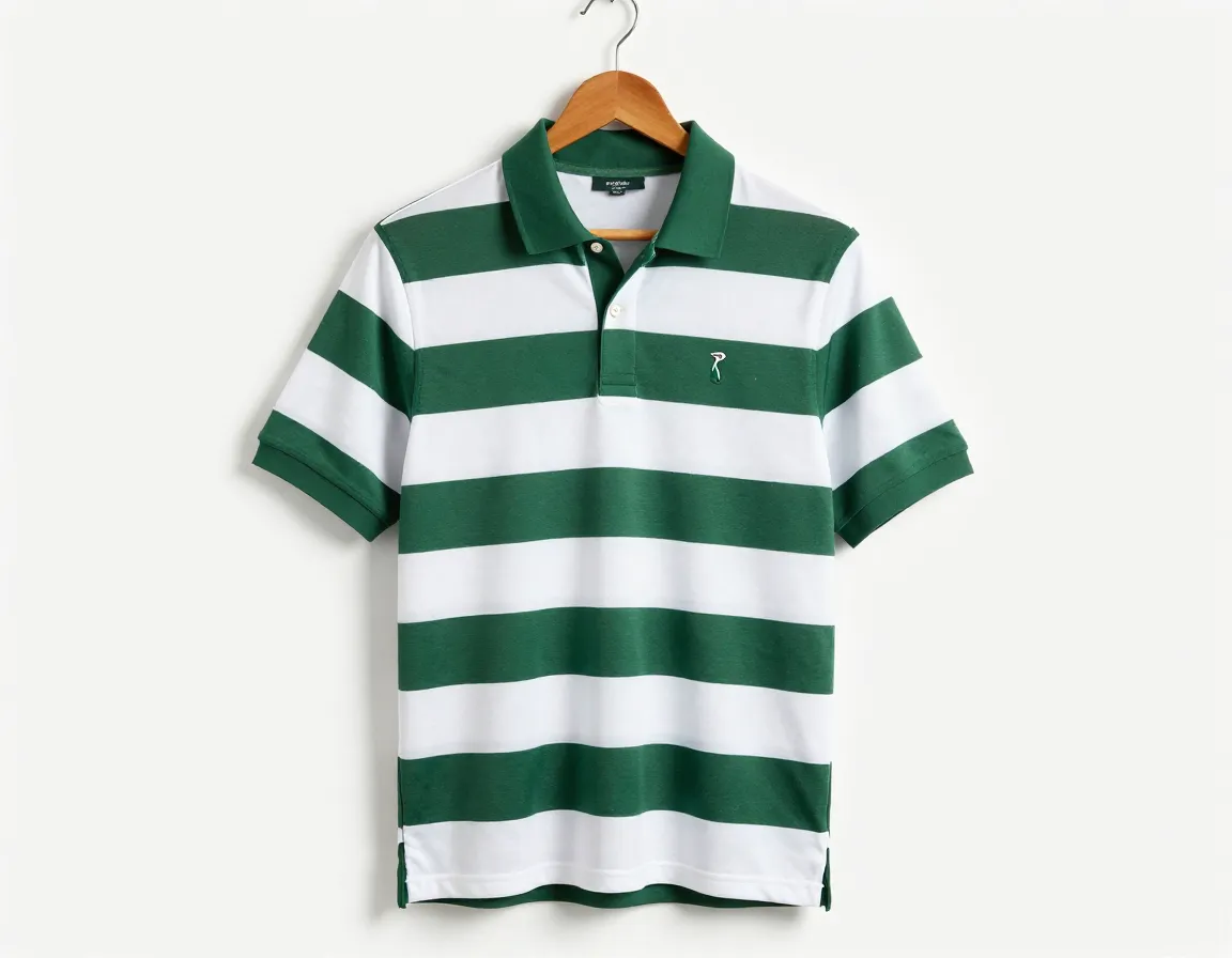 Masters tech polo green white moisture wicking vintage golf