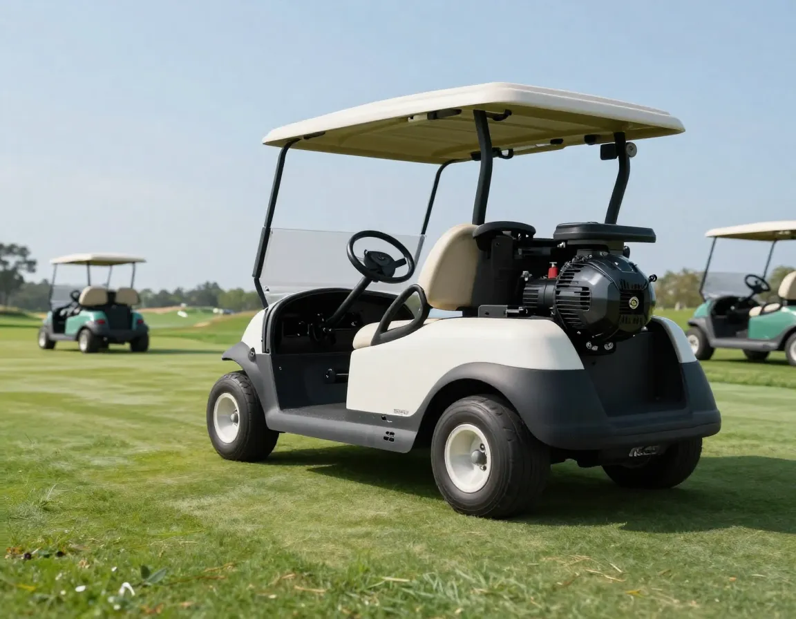 Ac induction motor system powering a silent golf cart on a fairway