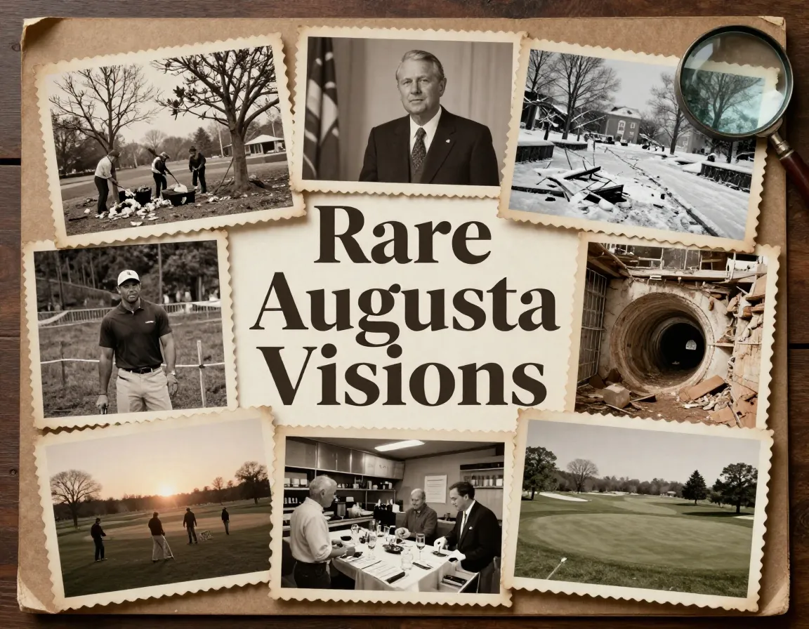 Eight rare augusta photographs collage historical archive