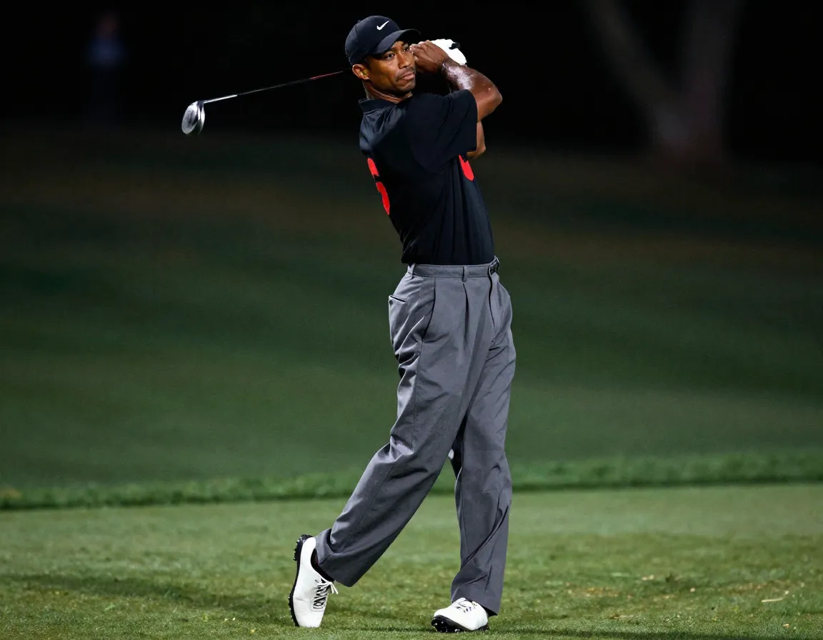 Tiger woods iconic late nineties loose fit golf outfit revival