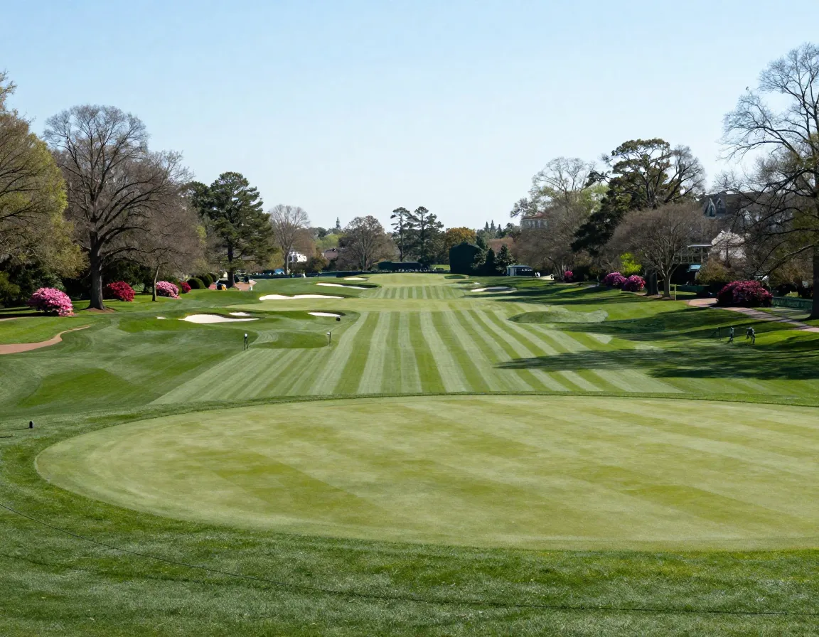 Completely empty augusta national course during 2020 masters pandemic