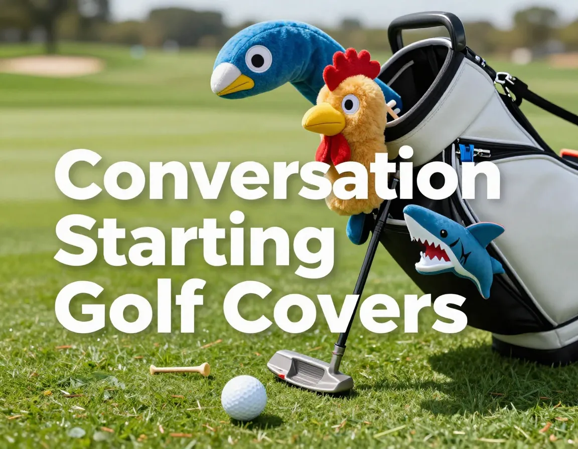 Golf bag gorilla chicken shark funny headcovers putting green