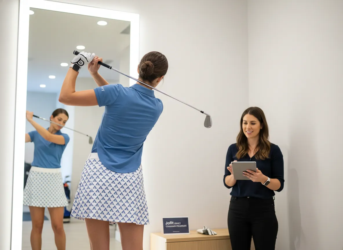 Jofit scooped hemline golf swing fit direct consumer customer feedback