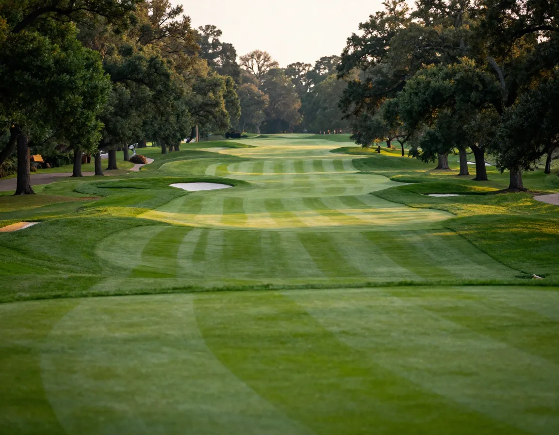 Aronimink golf club rolling fairway with mature trees