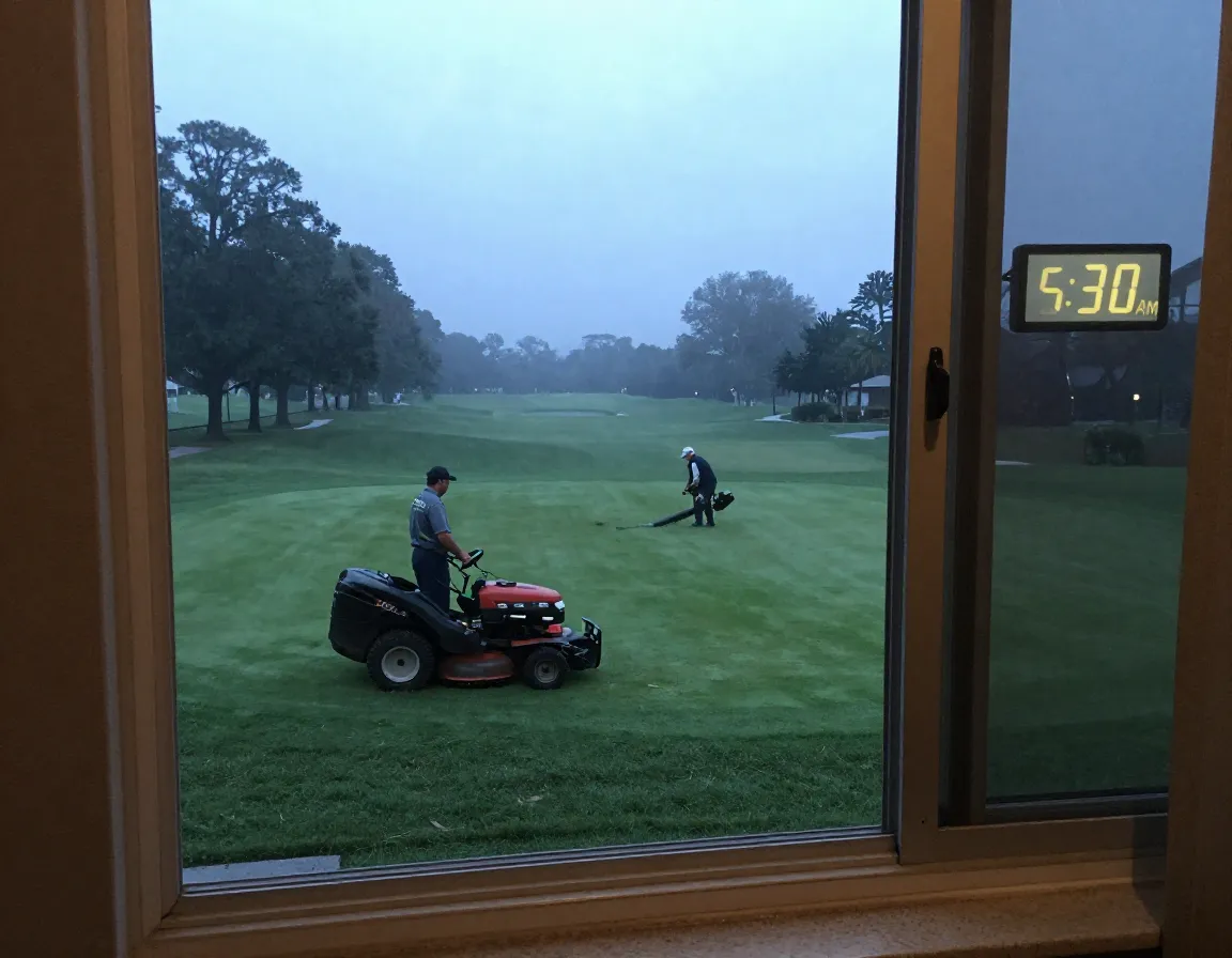 Understanding noise from early morning golf course maintenance operations