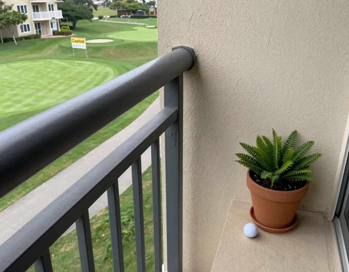 Assessing safety from golf ball impact risks near a fairway