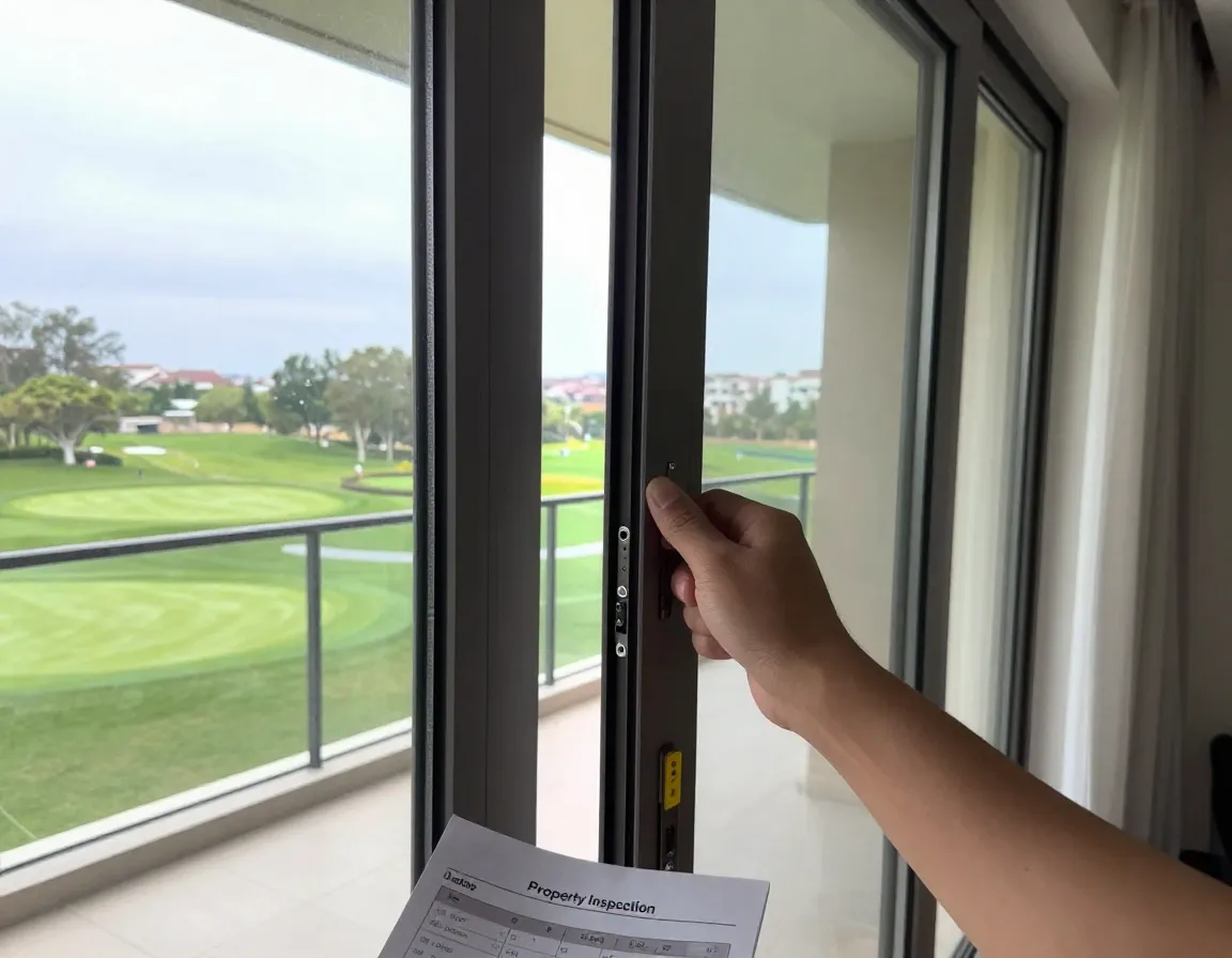 Conducting a thorough property inspection of windows and view