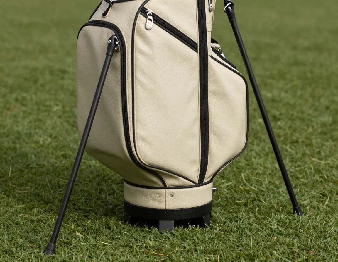 1978 ping prototype hoofer stand bag with improved mechanism