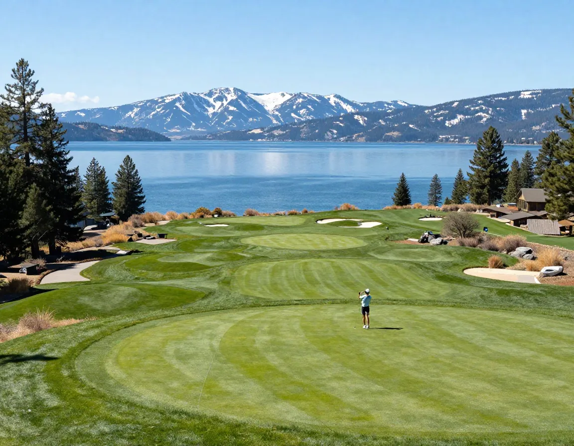 Incline village championship course lake tahoe view