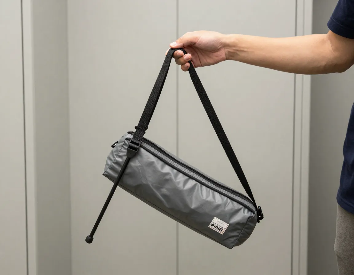 1993 ping moonlite ultralight stand bag held in one hand