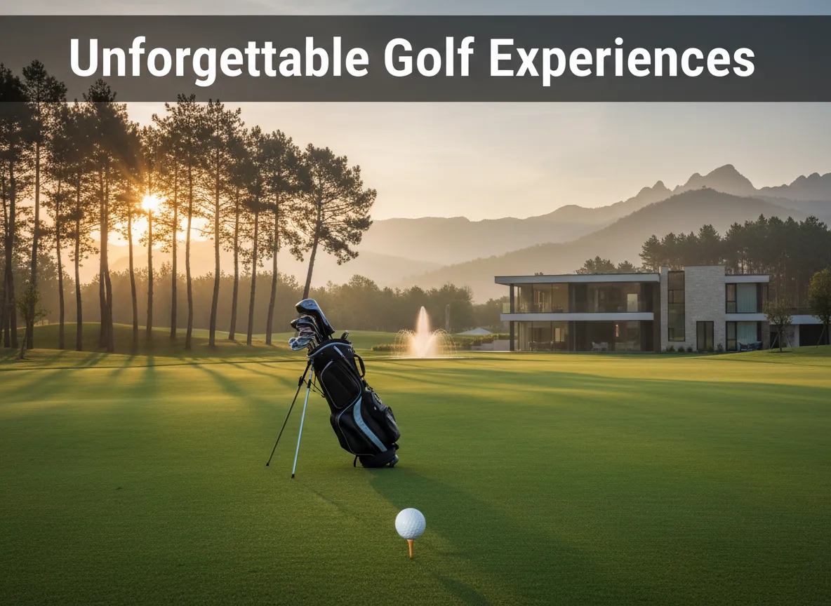 Luxury golf resort sunrise fairway villa aspirational vacation