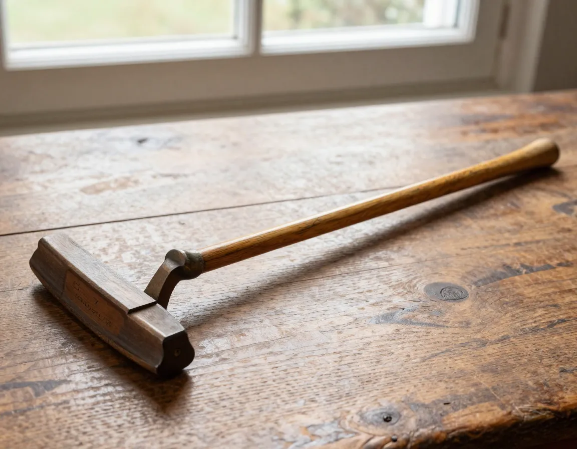 Simon cossar antique putter hickory shaft 1780s craftsmanship detail