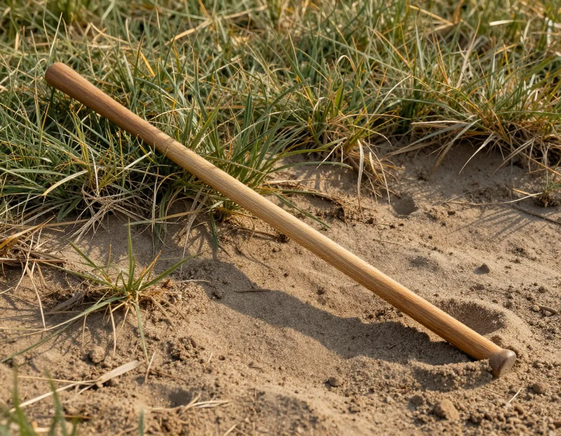 Long nosed scraper wooden club hickory shaft difficult lies tool