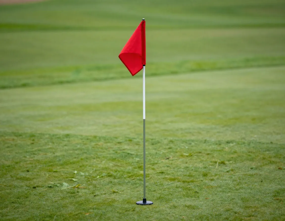 Flag positioned low stick indicating front section pin warning