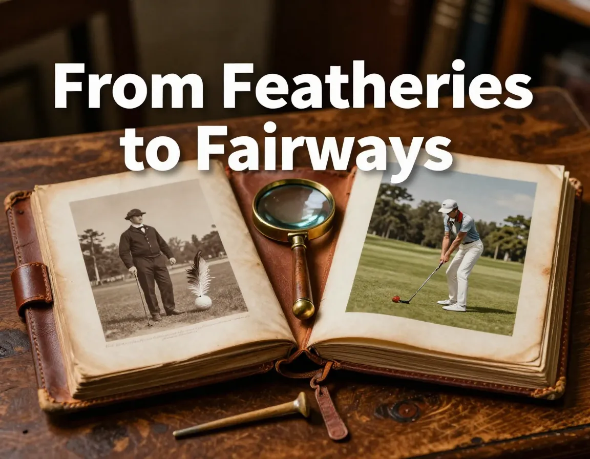 Victorian modern golf photo album comparison on wood