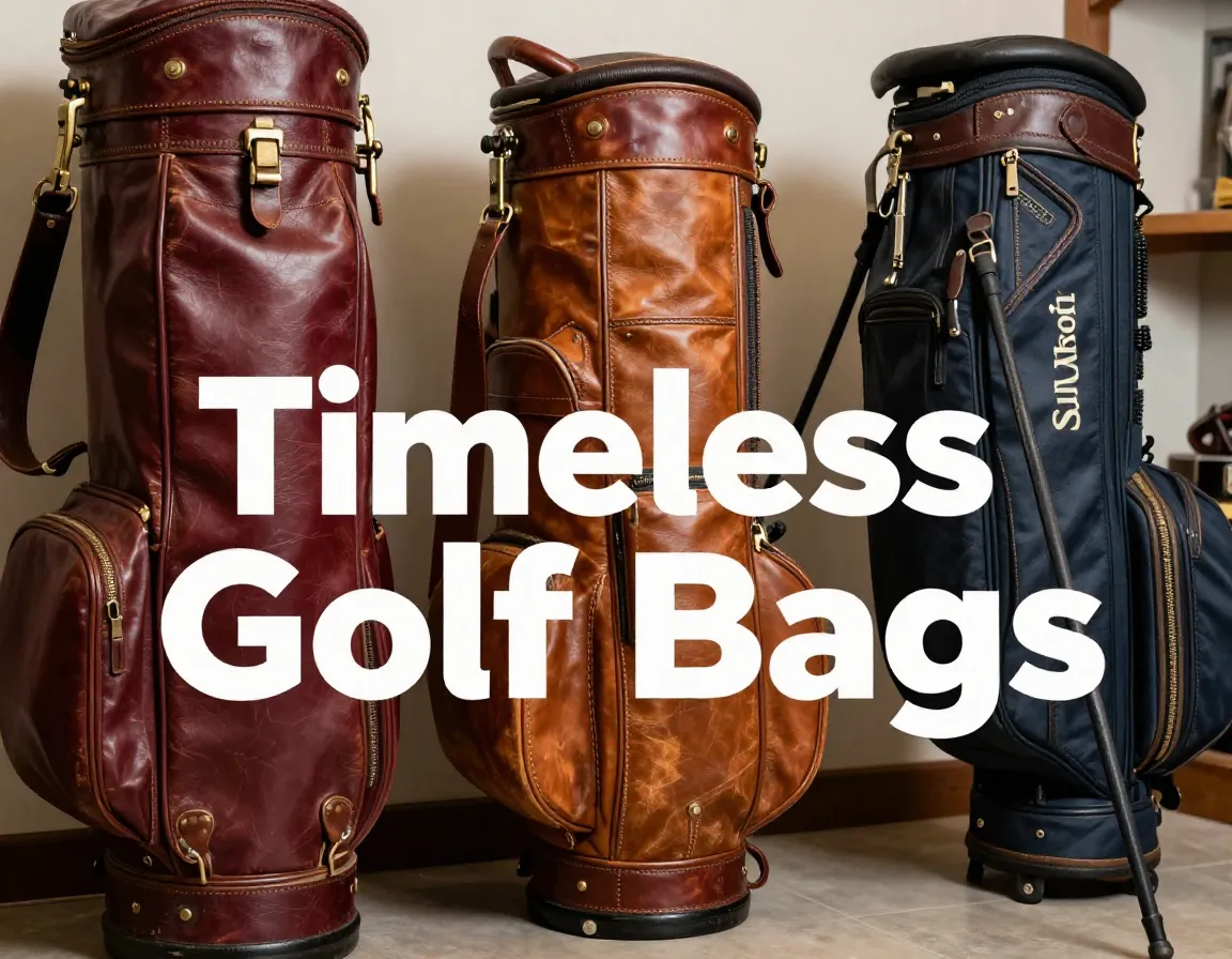 Vintage leather macgregor sun mountain stand collector heritage bags