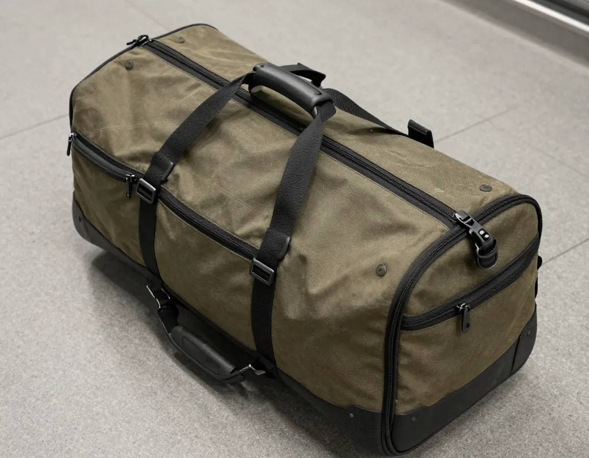 Heavy duty vintage tournament travel bag with padding