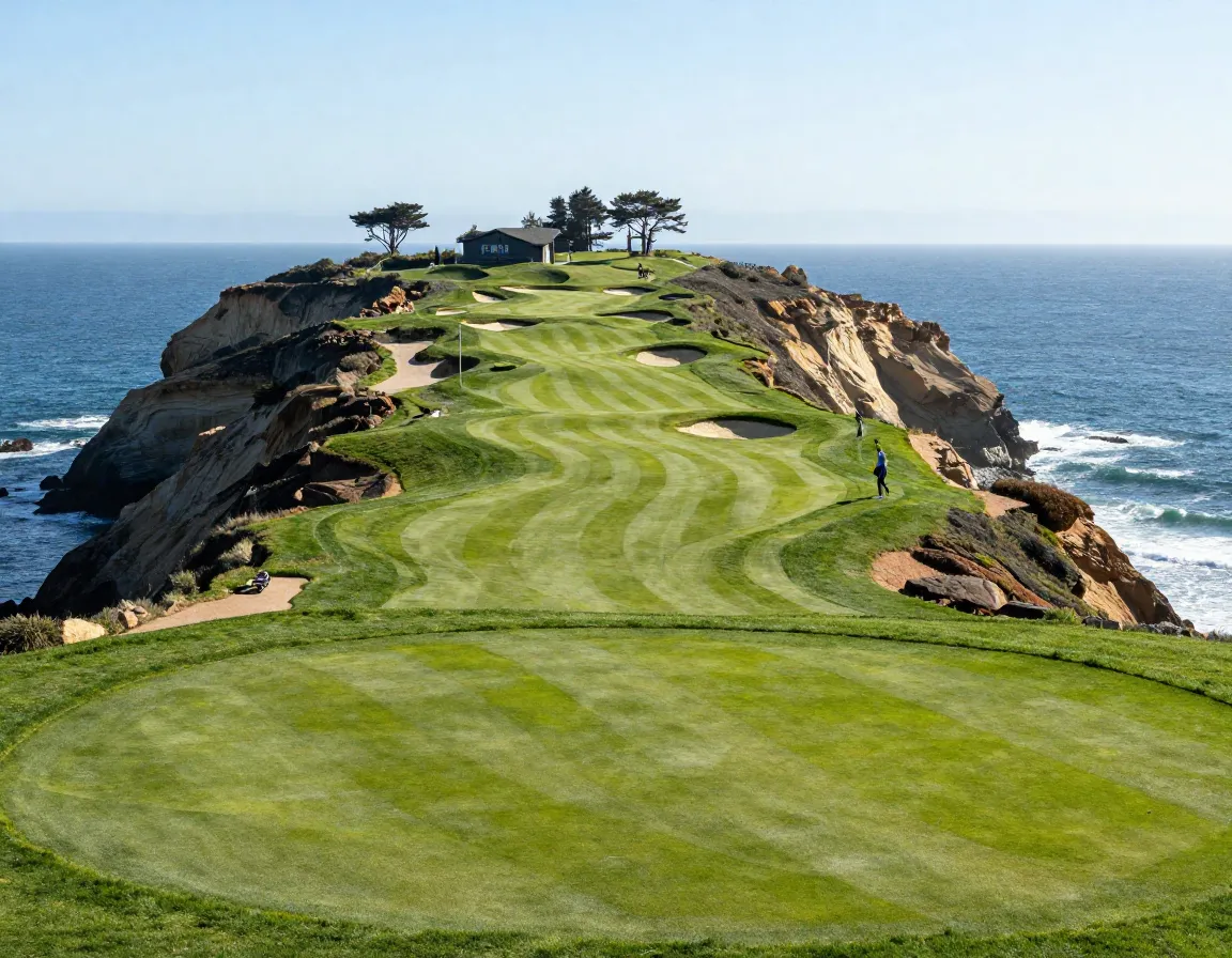 Torrey pines south course san diego cliff top pacific ocean view
