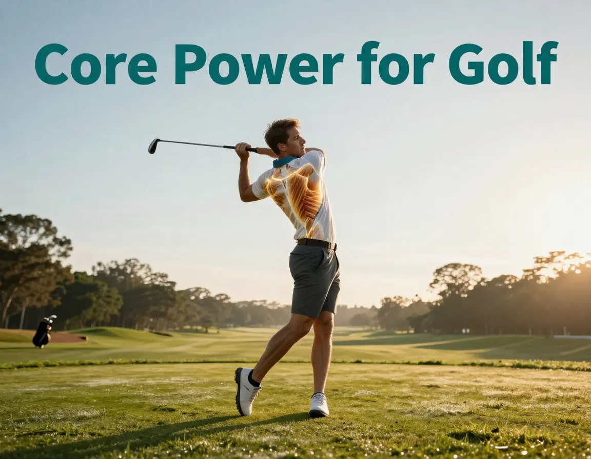 Golfer follow through core muscle anatomy diagram dynamic power