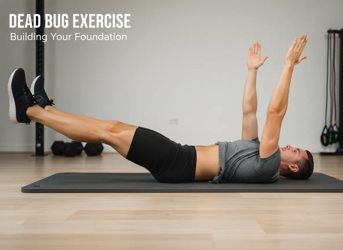 Dead bug exercise building your foundation supine gym mat