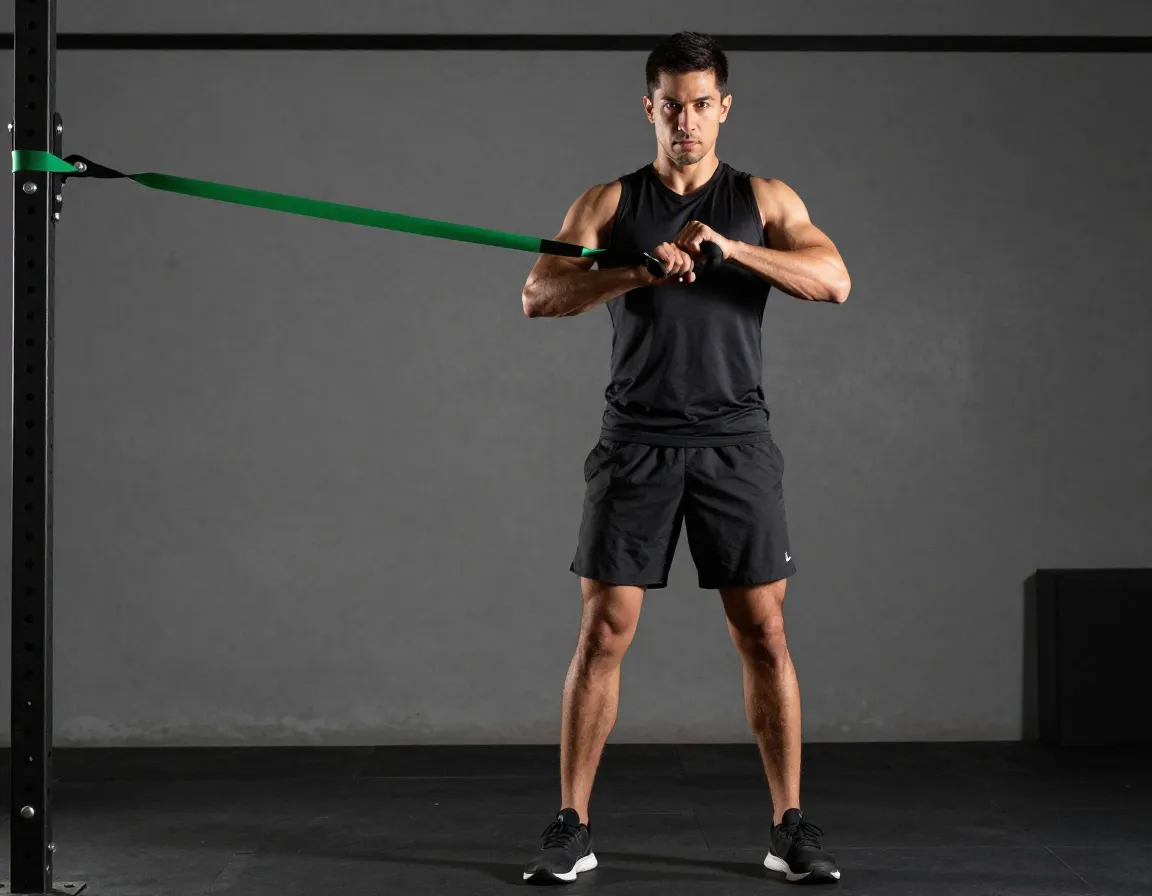 Anti rotation holds resisting unwanted movement resistance band