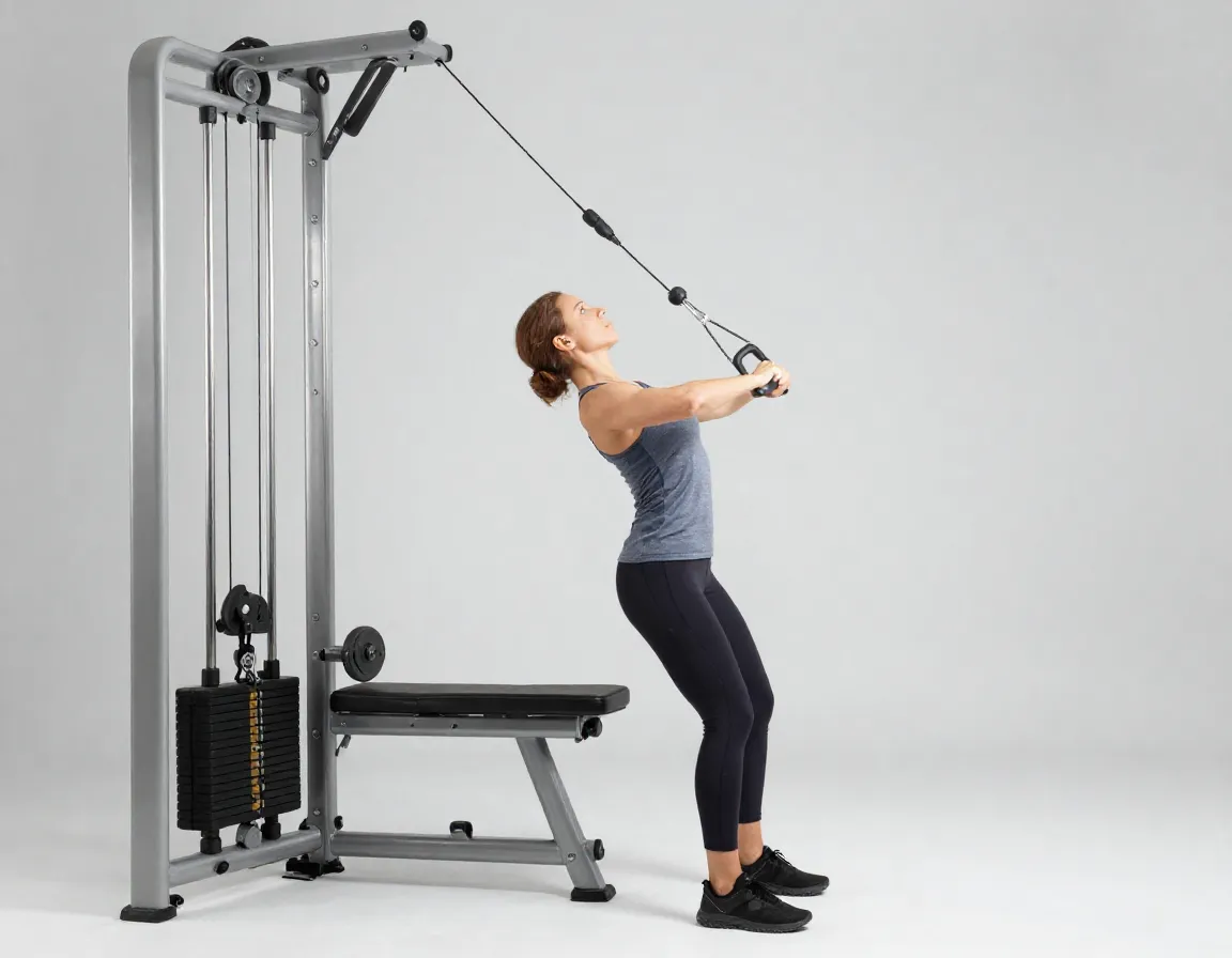 Pallof press anti rotation strength cable machine