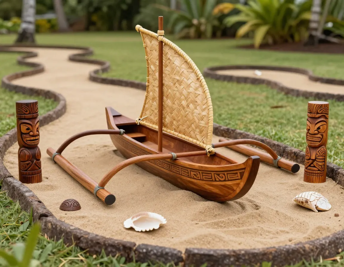 Oahu polynesian cultural mini golf navigation craft storytelling obstacles