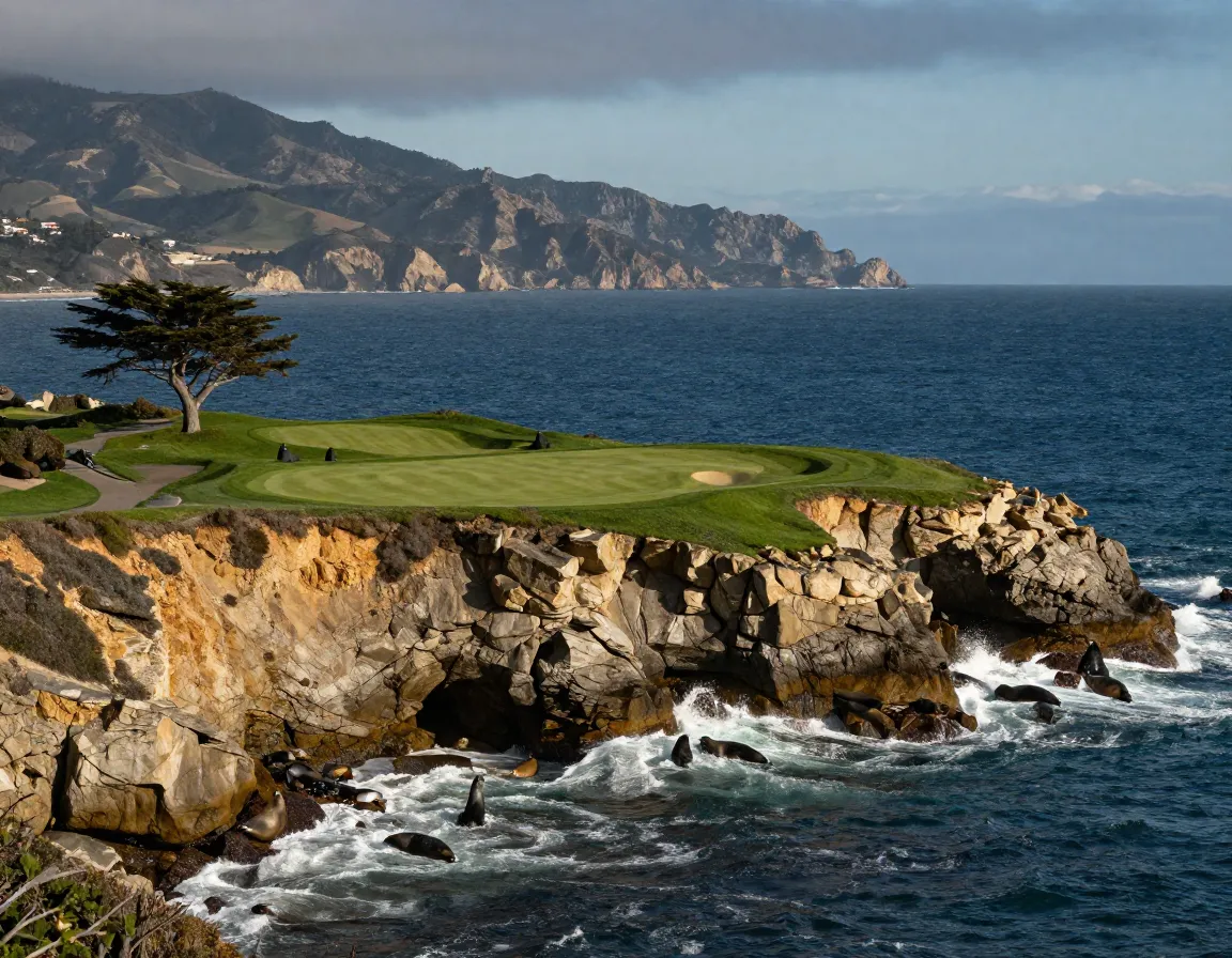 Cypress point club californias clifftop ocean golf course with seals