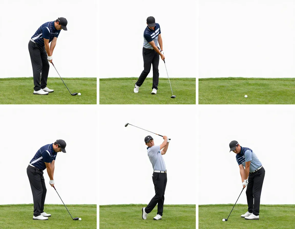 Three release system for chipping with low medium and high trajectories