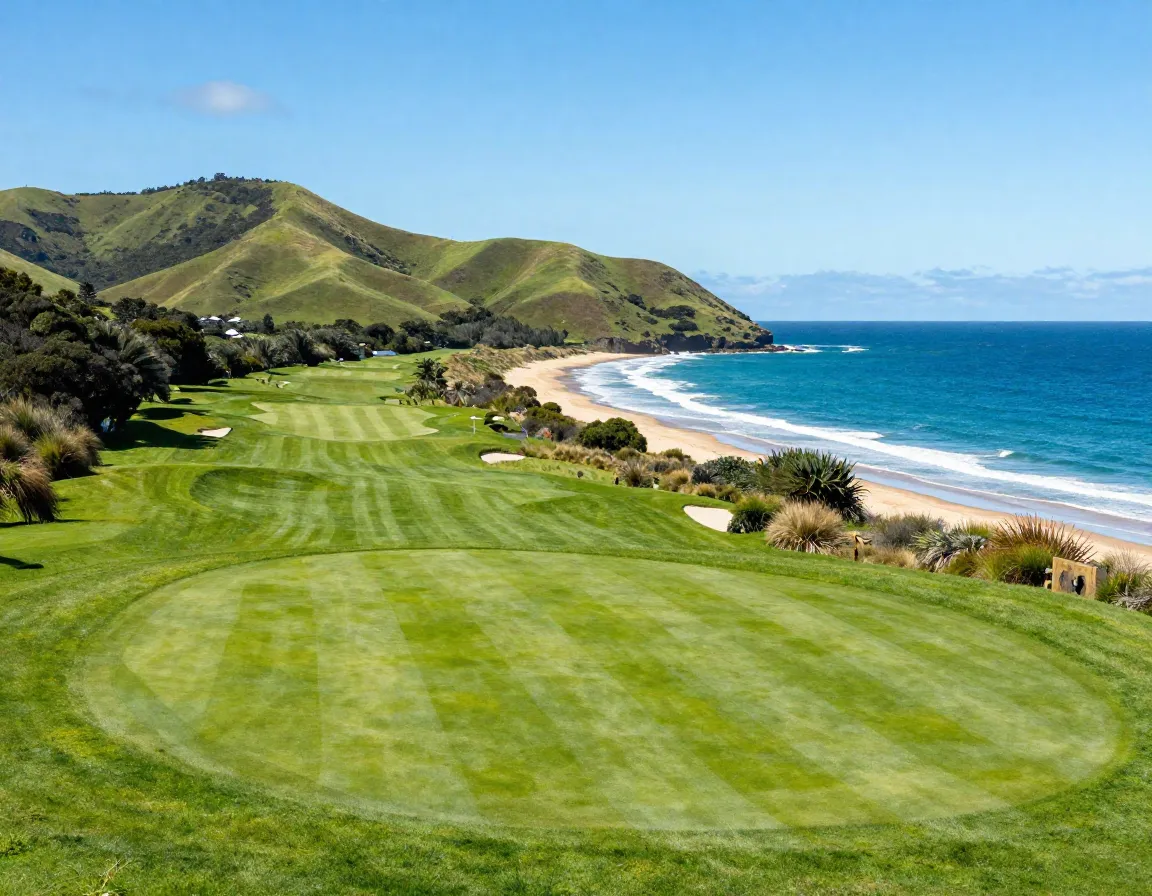 Tara iti new zealand coastal golf course panoramic hill views
