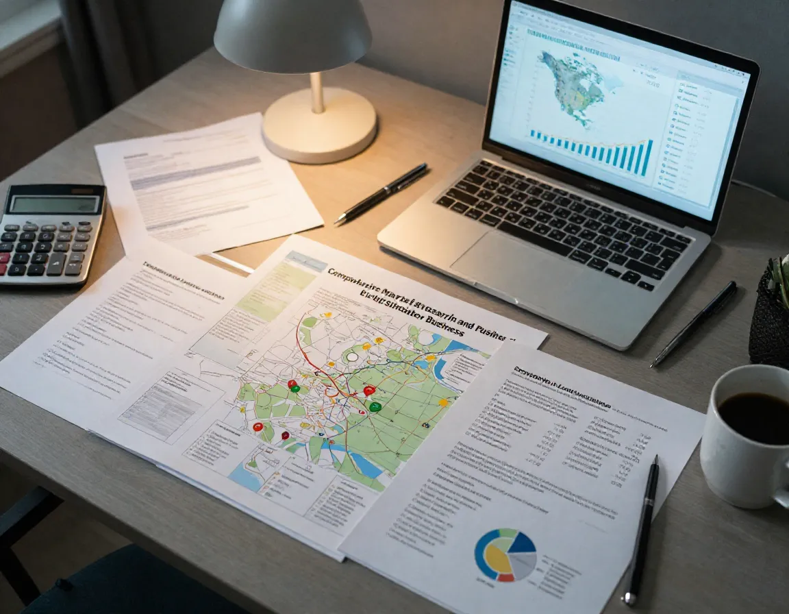 Conduct comprehensive market research and business planning for golf simulator business