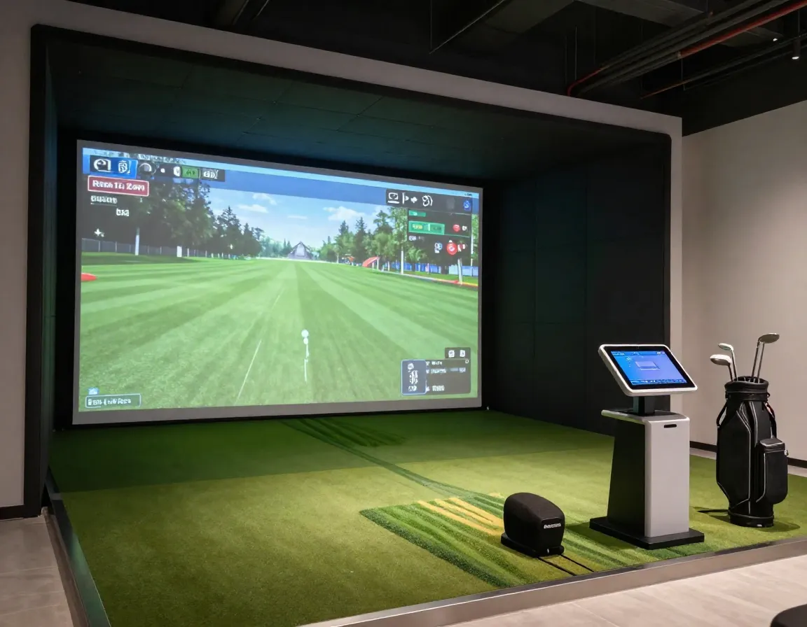 Select high quality equipment and technology for commercial golf simulator