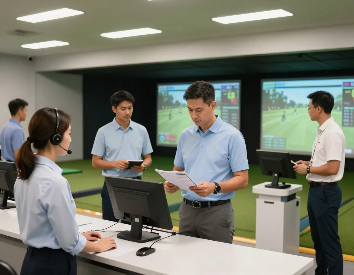 Hire and train quality staff for indoor golf simulator facility operations