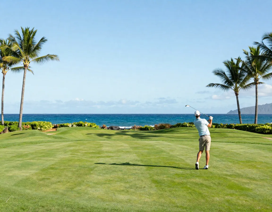 Kaanapali kai golf course ocean view hole with good value emphasis