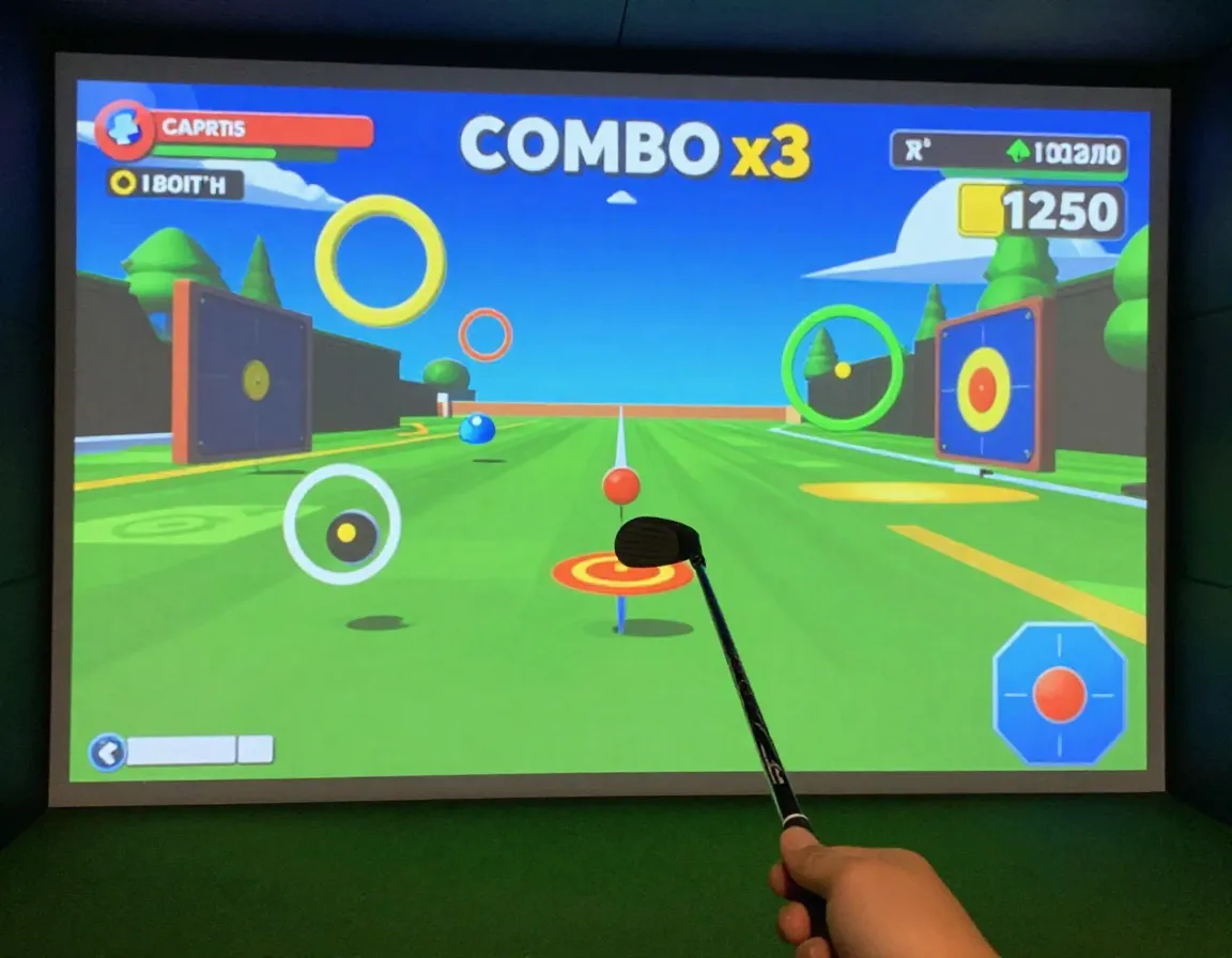 Skill challenge mini game target practice interface