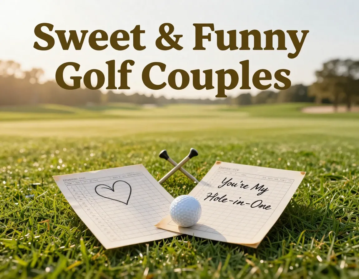 Two scorecards tee cross golden hour golf course overhead shot