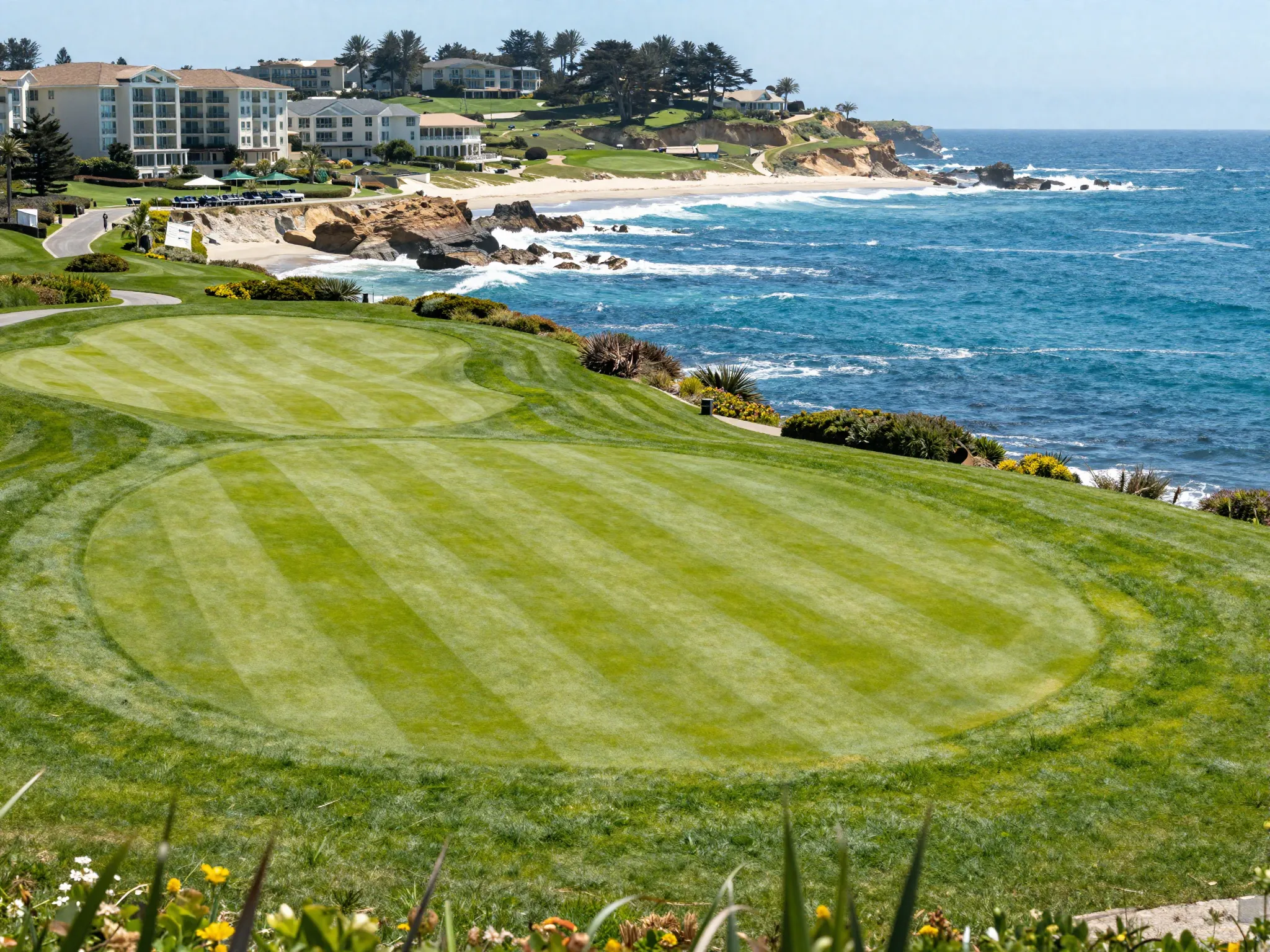 Monarch beach golf links coastal bluffs ocean views resort amenities