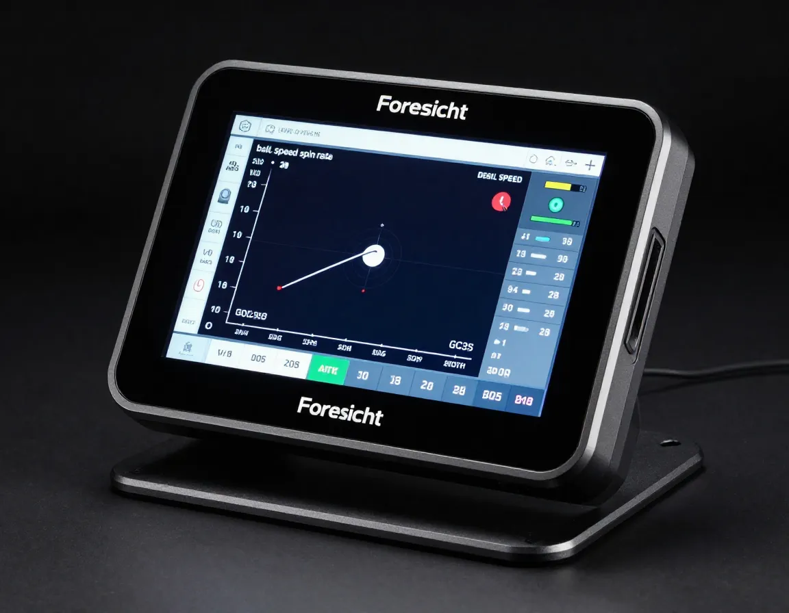 Foresight gc3s launch monitor showing detailed swing data analytics