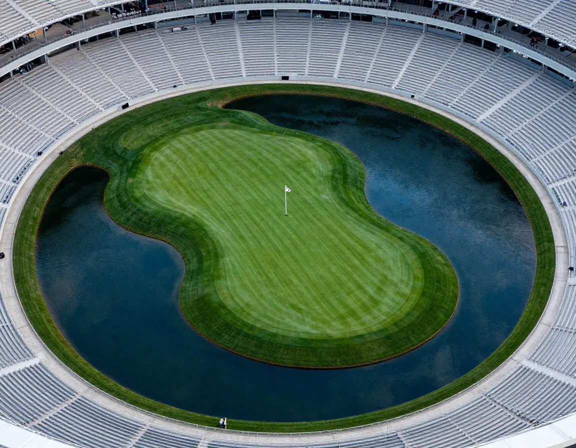 Tpc sawgrass island green seventeenth hole stadium amphitheater